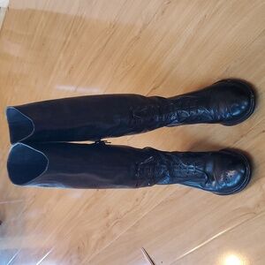 Stuart Weitzman | Tall Victorian Goth Boots 6.5 M Black